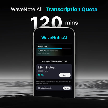 120 Minutes Transcription Quota