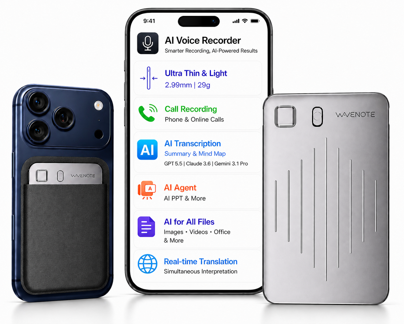 WaveNote AI Recorder: AI Transcribe & Summarize, Real-Time Interpretat ...