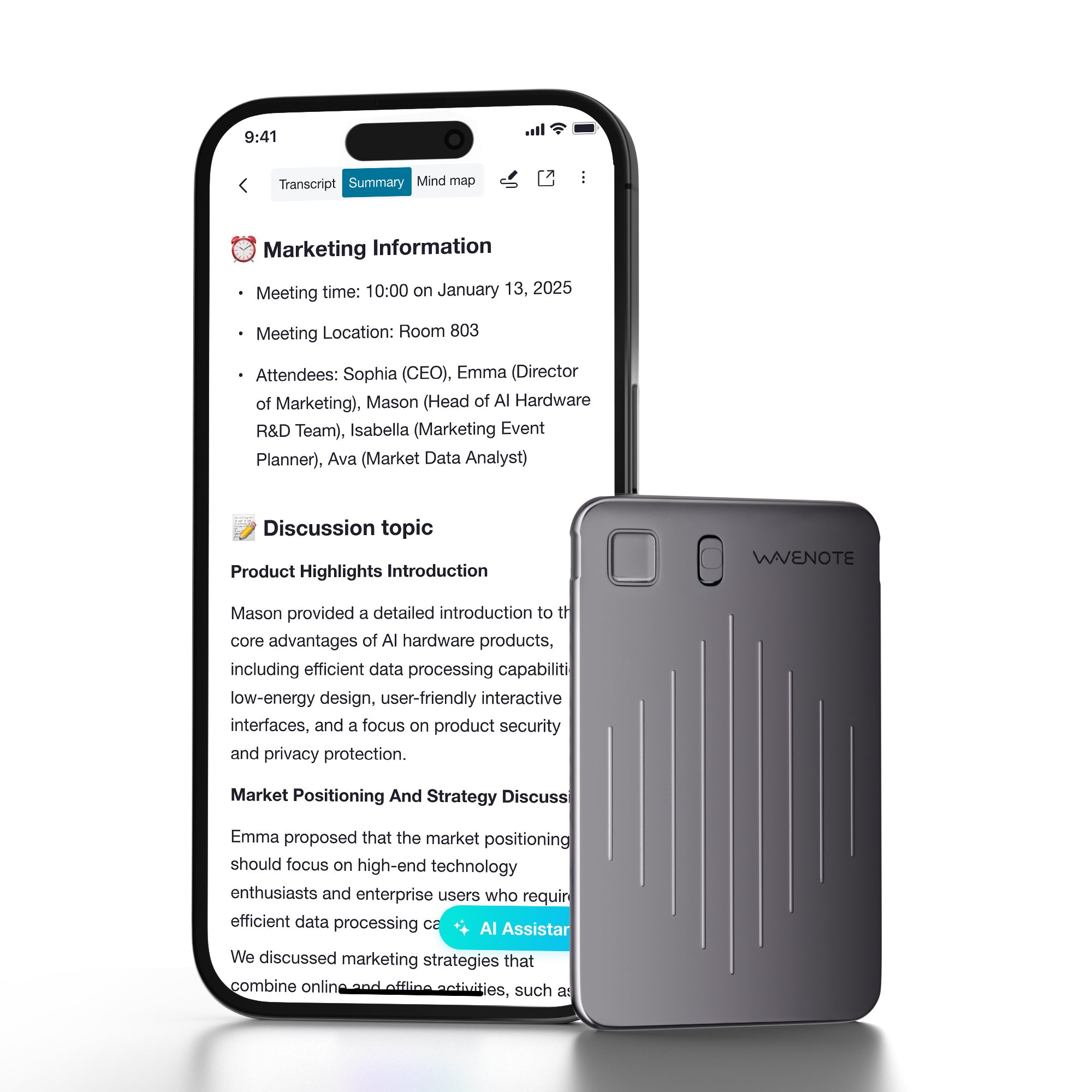 WaveNote AI Recorder, AI Transcribe & Summarize, Support 112 Languages ...