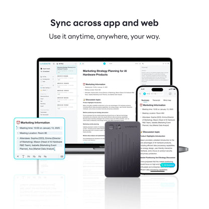 Wavenote AI Recorder & Annual Pro Plan