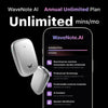 Wavenote Tag AI Recorder & Annual Unlimited Plan