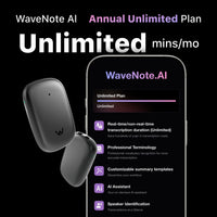 Wavenote Tag AI Recorder & Annual Unlimited Plan