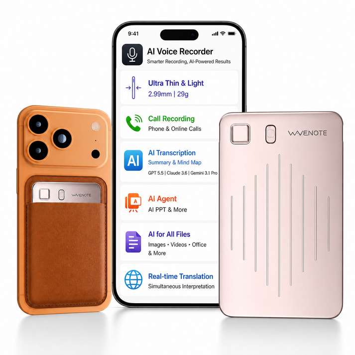 Wave Transcript App WaveNote AI Recorder: AI Transcribe & Summarize, Real-Time Interpretat ...
