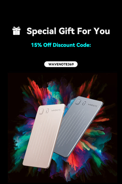 Grabadora de voz WaveNote con IA, transcripción y resumen con IA, compatible con 112 idiomas, 64 GB de memoria para reuniones, conferencias y llamadas