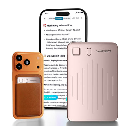 WaveNote AI Recorder, AI Transcribe & Summarize, Support 112 Languages