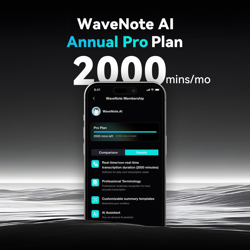 WaveNote AI Annual Pro Plan